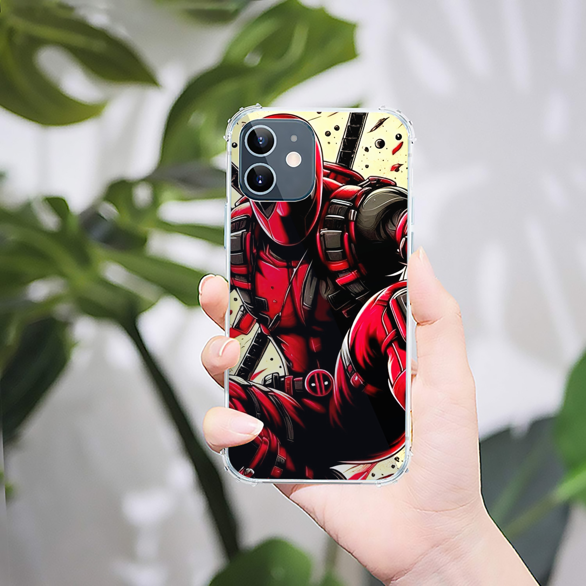 （画像用） Deadpool デッドプール 【iPhone 12シリーズ対応】透明スマホケース（クリアソフトケース）